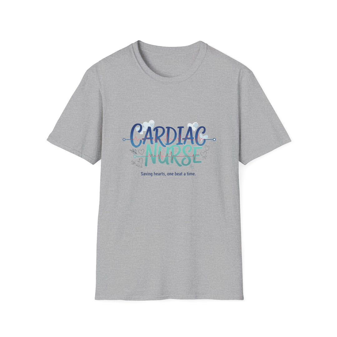 Cardiac Nurse T‑Shirt — "Saving Hearts, One Beat at a Time" Caring Healthcare Tee